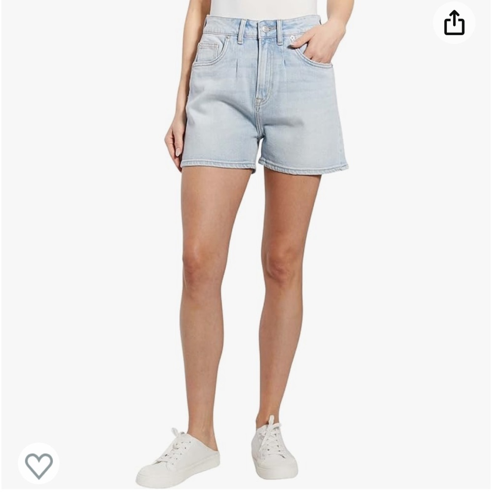 OAT New York High Rise Denim Shorts
